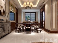 新中式風格家居裝修裝飾室內(nèi)設計效果-G617-4